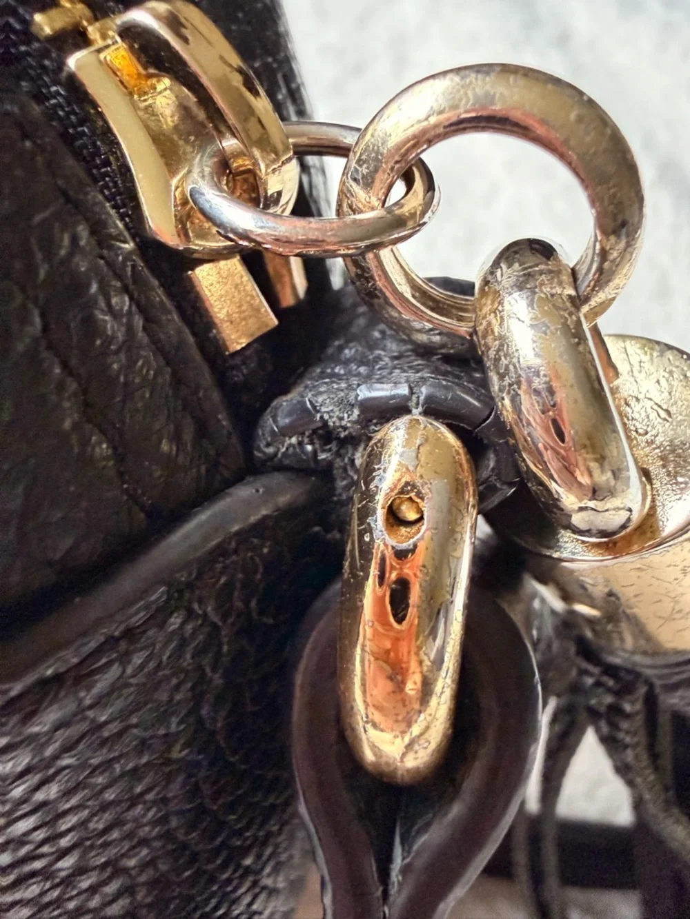 Gucci Black Pebbled Leather Disco Crossbody with Tassel - Picture 12 of 16
